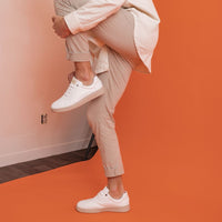 JESSIE white recycled material shoes