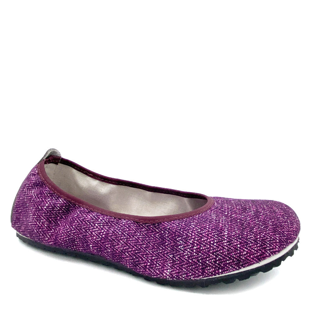 Purple ballerina in recycled textile 1867