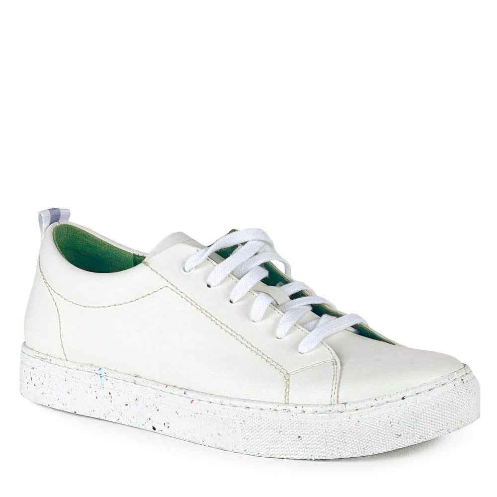 GAIA Soulier blanc en cuir de cactus
