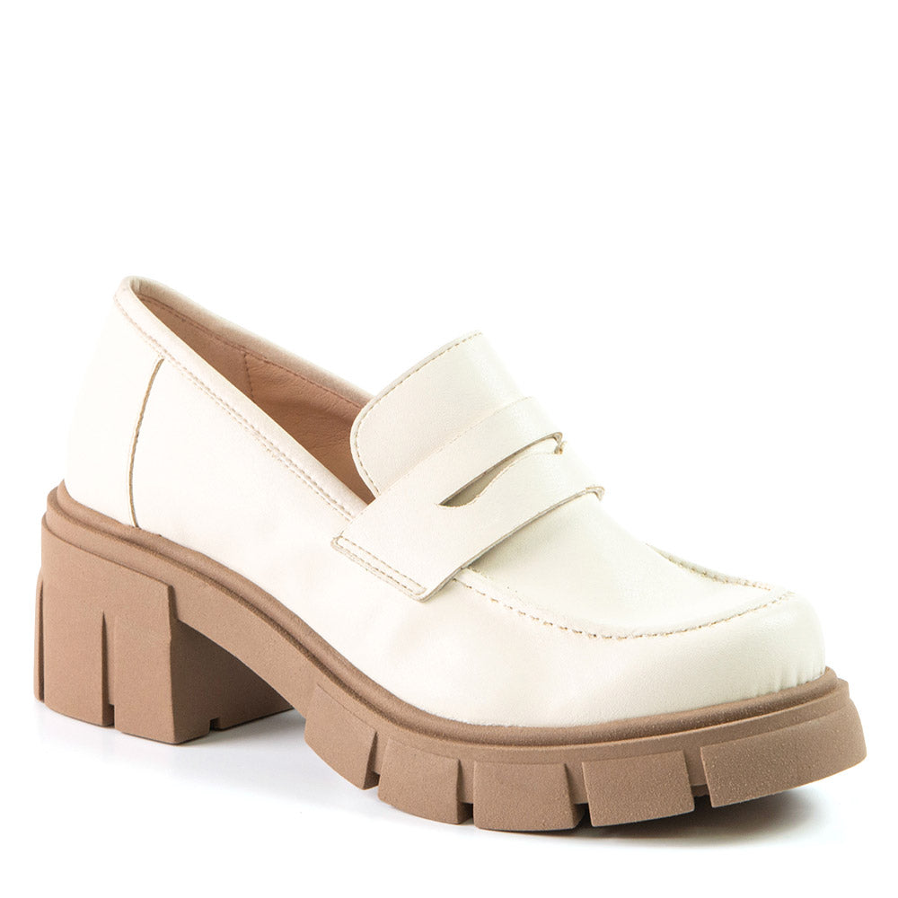 Loafer blanc en cuir de cactus 2063