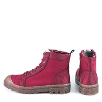 CHARLIE Burgundy ecycled material Bootie