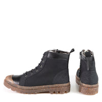 CHARLIE black recycled material bootie