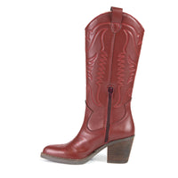 GEORGIA White Cactus Leather Cowboy boot
