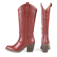 GEORGIA White Cactus Leather Cowboy boot