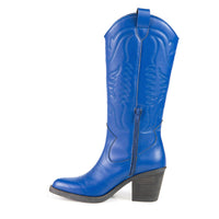 GEORGIA Blue Cactus Leather Cowboy boot