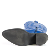 GEORGIA Blue Cactus Leather Cowboy boot