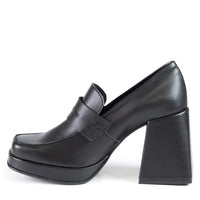 GINNY Loafer Noir en cuir de cactus