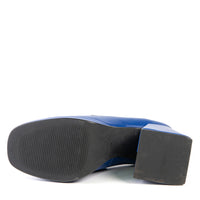 GINNY Loafer Bleu en cuir de cactus
