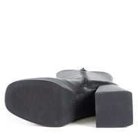 KELLY Bottion Noir en cuir de cactus