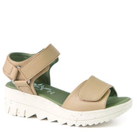 LARENTIA Sandale beige en cuir de cactus