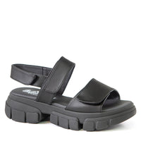 VESTA Black Cactus Leather Sandals