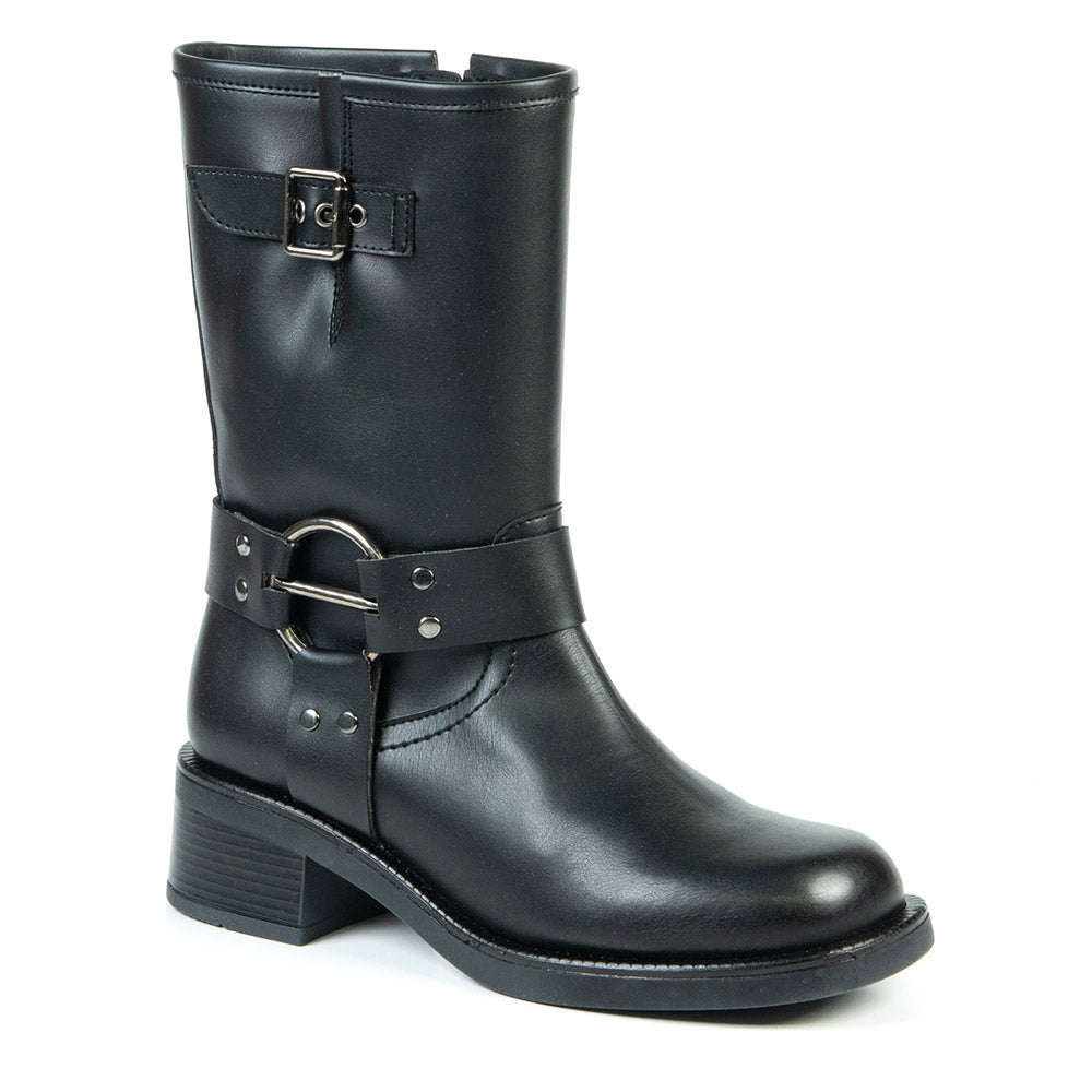 Black boot in cactus leather 13395
