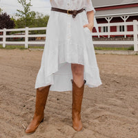 GEORGIA Tan Cactus Leather Cowboy boot