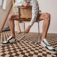 JESSIE green recycled material shoes