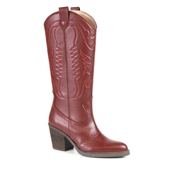 GEORGIA White Cactus Leather Cowboy boot