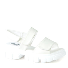VESTA Sandale blanche en cuir de cactus